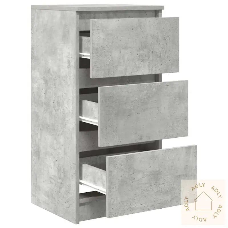 Skjenk Betonggrå 37,5X35X76 Cm Konstruert Tre