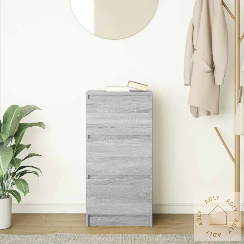 Skjenk Grå Sonoma 37,5X35X76 Cm Konstruert Tre