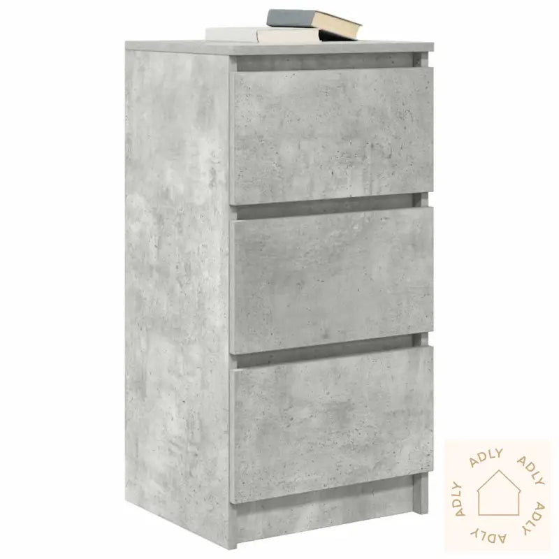 Skjenk Betonggrå 37,5X35X76 Cm Konstruert Tre