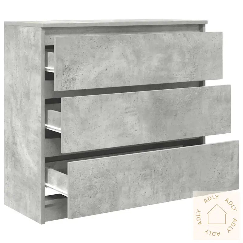 Skjenk Betonggrå 80X35X76 Cm Konstruert Tre