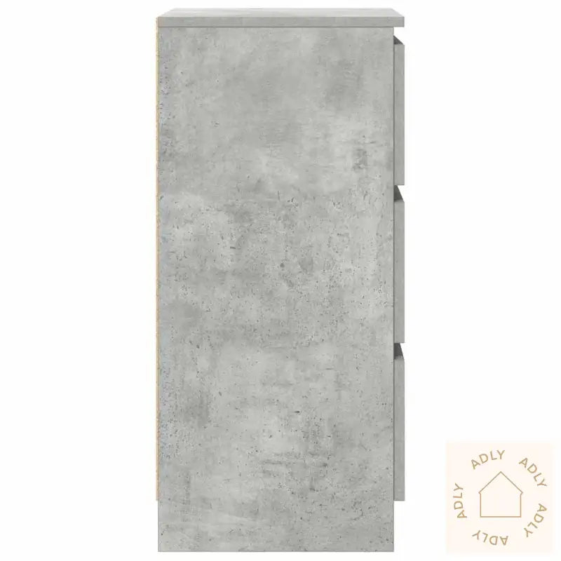 Skjenk Betonggrå 37,5X35X76 Cm Konstruert Tre