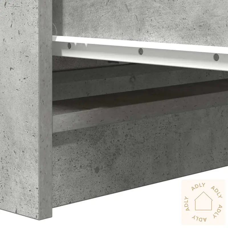 Skjenk Betonggrå 80X35X76 Cm Konstruert Tre