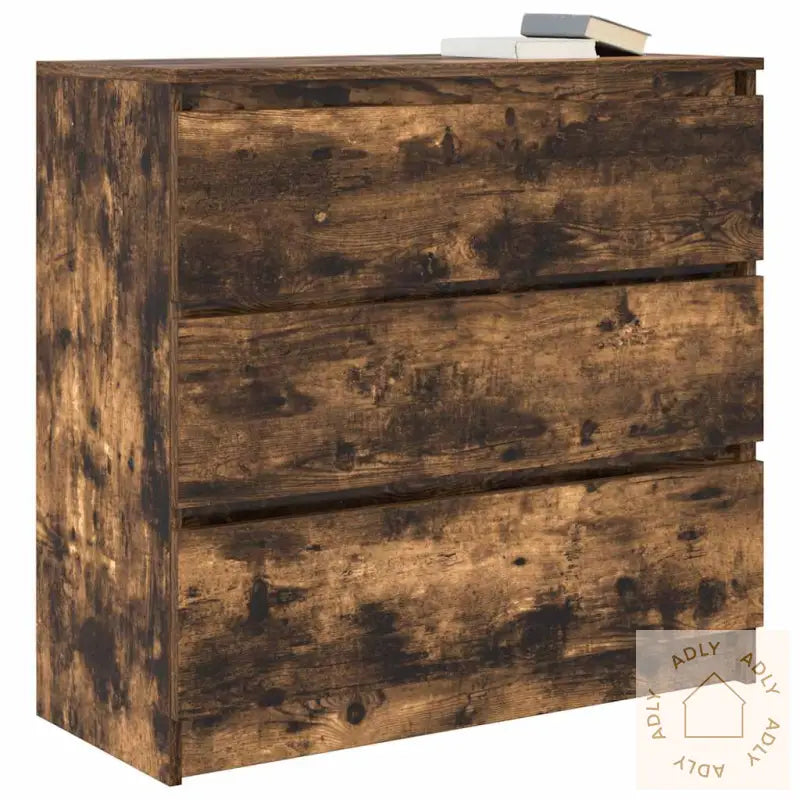 Skjenk Røkt Eik 80X35X76 Cm Konstruert Tre