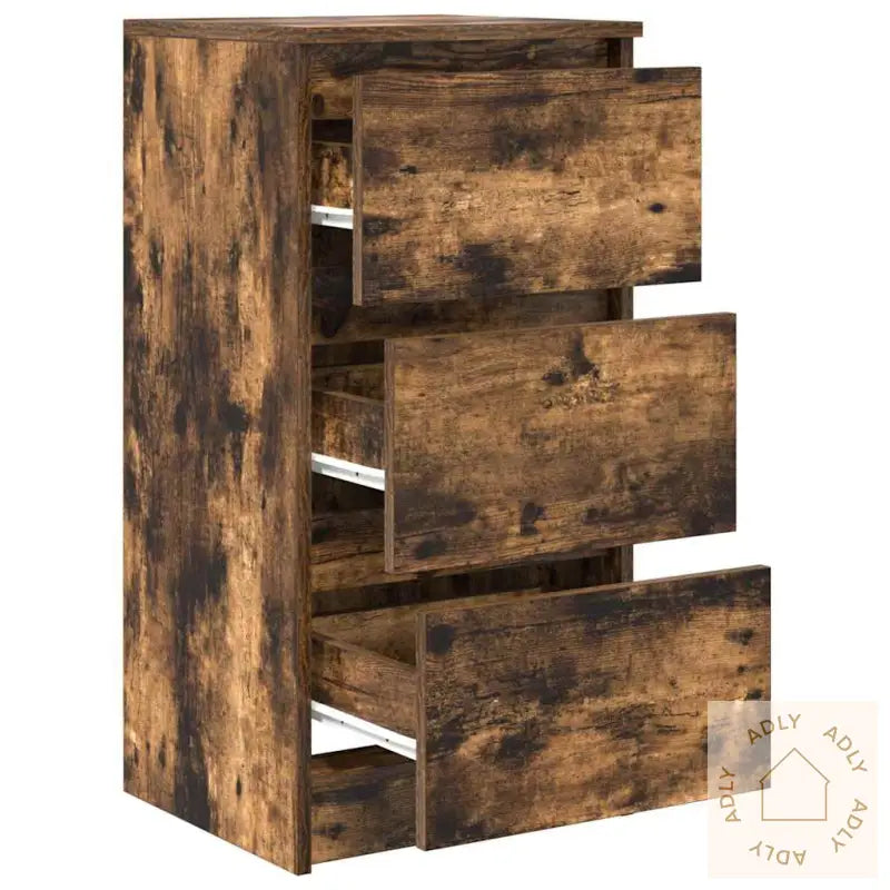 Skjenk Røkt Eik 37,5X35X76 Cm Konstruert Tre