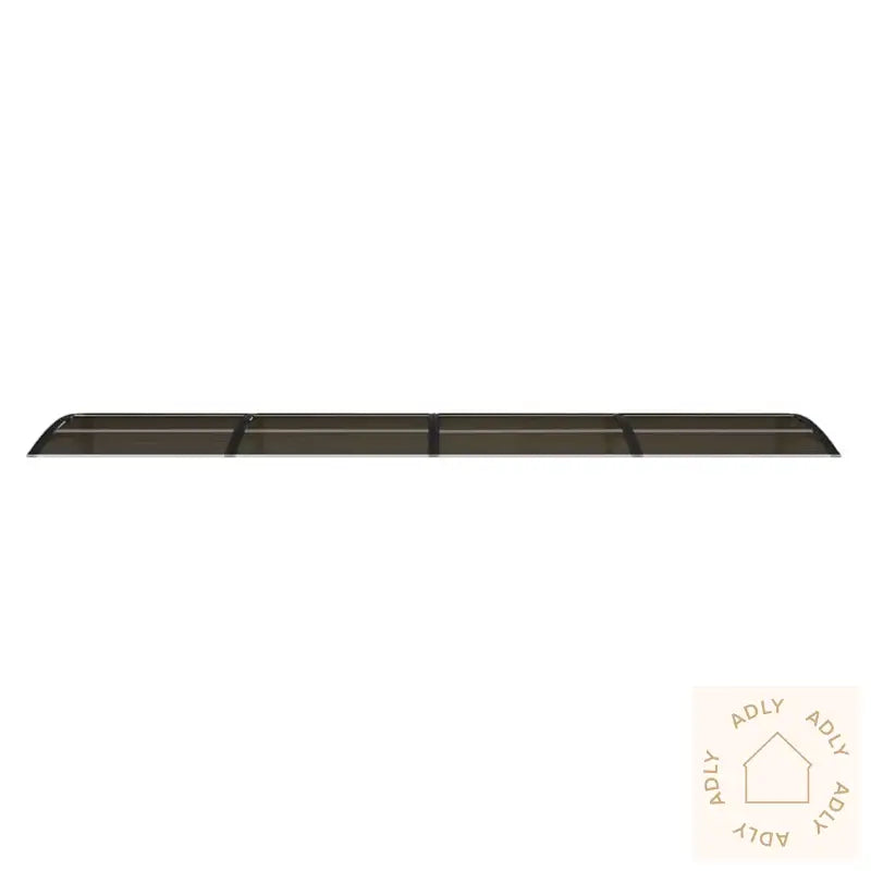 Skjermtak Svart 400X75 Cm Polykarbonat