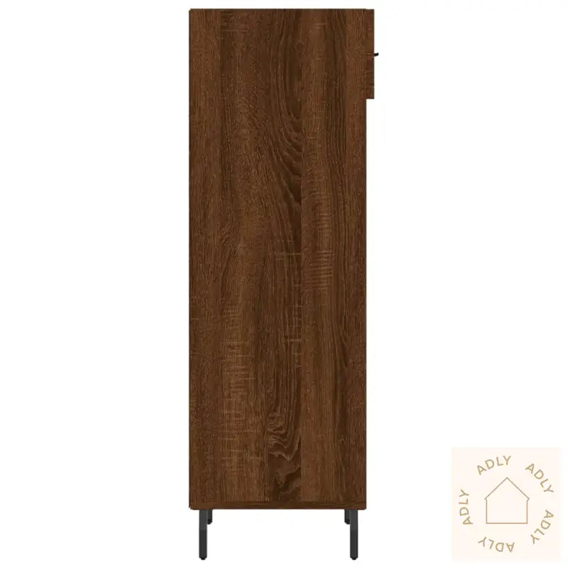 Skohylle Brun Eik 30X35X105 Cm Konstruert Tre