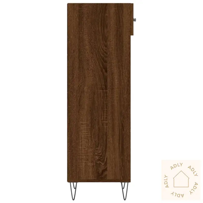 Skohylle Brun Eik 30X35X105 Cm Konstruert Tre