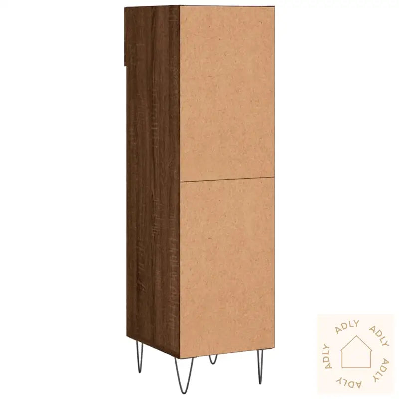 Skohylle Brun Eik 30X35X105 Cm Konstruert Tre