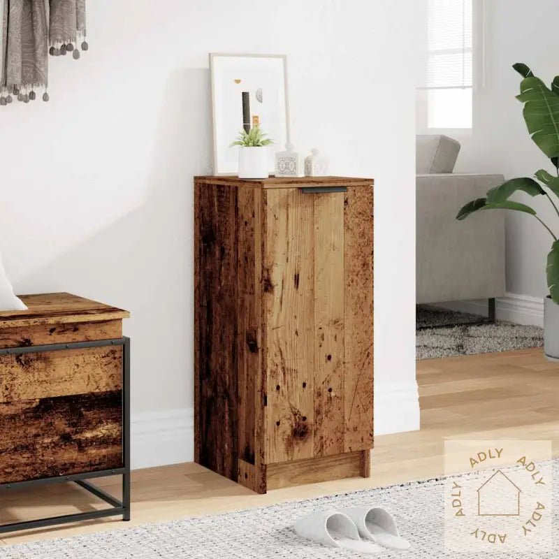 Skoskap Gammelt Tre 29,5X35X70 Cm Konstruert Tre