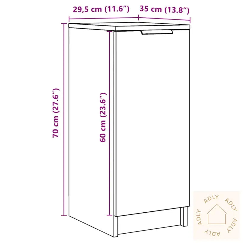 Skoskap Gammelt Tre 29,5X35X70 Cm Konstruert Tre