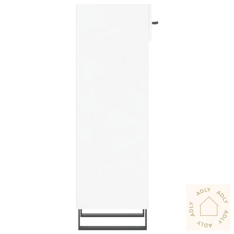 Skoskap Høyglans Hvit 30X35X105 Cm Konstruert Tre