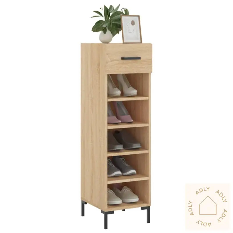 Skohylle Sonoma Eik 30X35X105 Cm Konstruert Tre