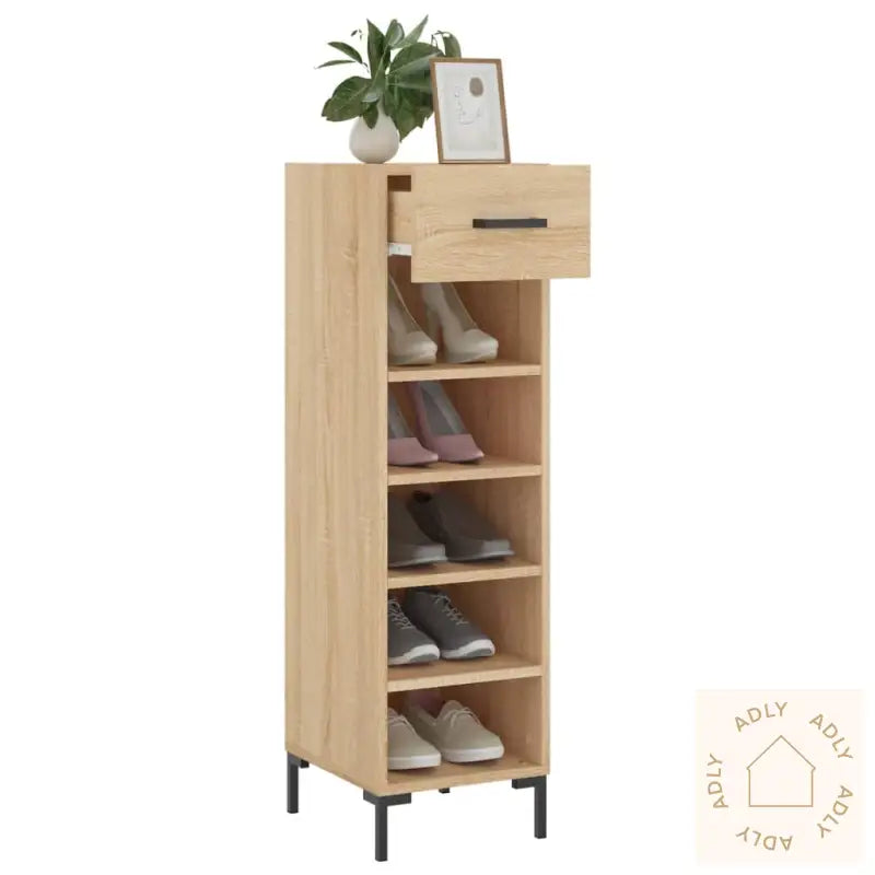 Skohylle Sonoma Eik 30X35X105 Cm Konstruert Tre