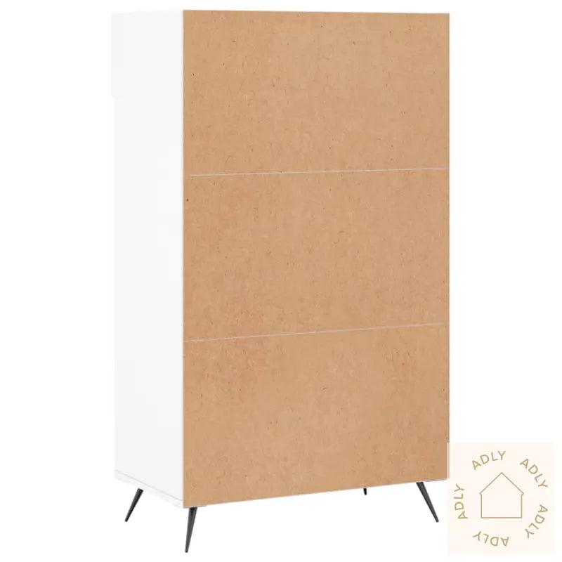 Skohylle Hvit 60X35X105 Cm Konstruert Tre