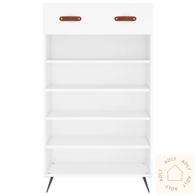 Skohylle Hvit 60X35X105 Cm Konstruert Tre