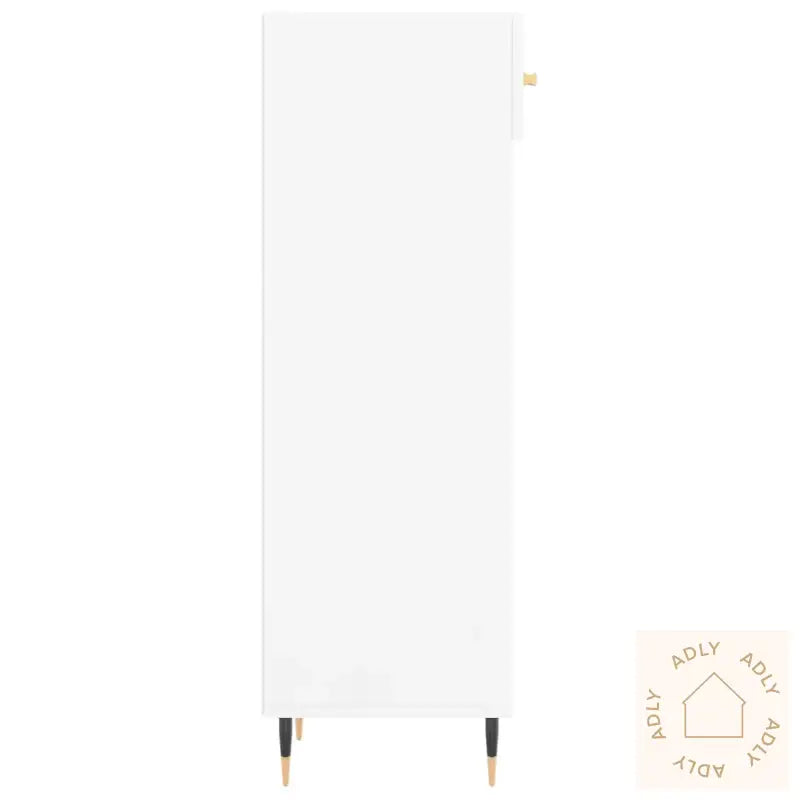 Skoskap Høyglans Hvit 30X35X105 Cm Konstruert Tre