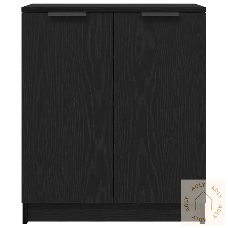 Skoskap Svart Eik 59X35X70 Cm Konstruert Tre