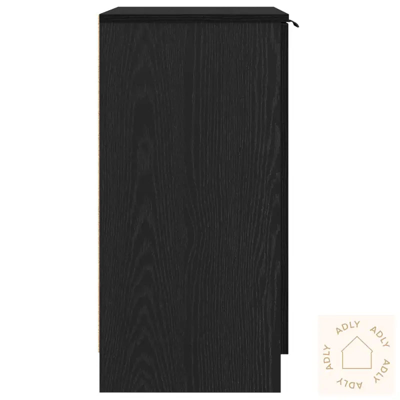 Skoskap Svart Eik 59X35X70 Cm Konstruert Tre