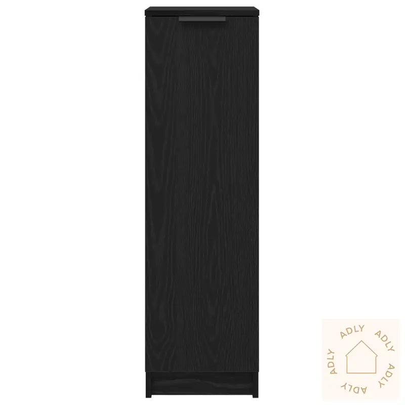 Sko Skap Svart Eik 29,5X35X100,5 Cm Konstruert Tre