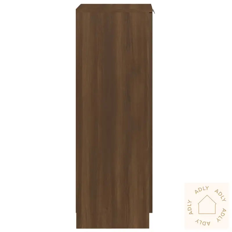 Skoskap Brun Eik 30X35X100 Cm Konstruert Tre