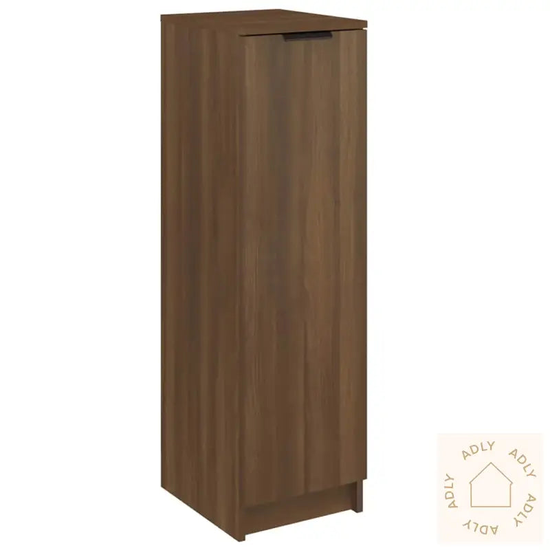 Skoskap Brun Eik 30X35X100 Cm Konstruert Tre