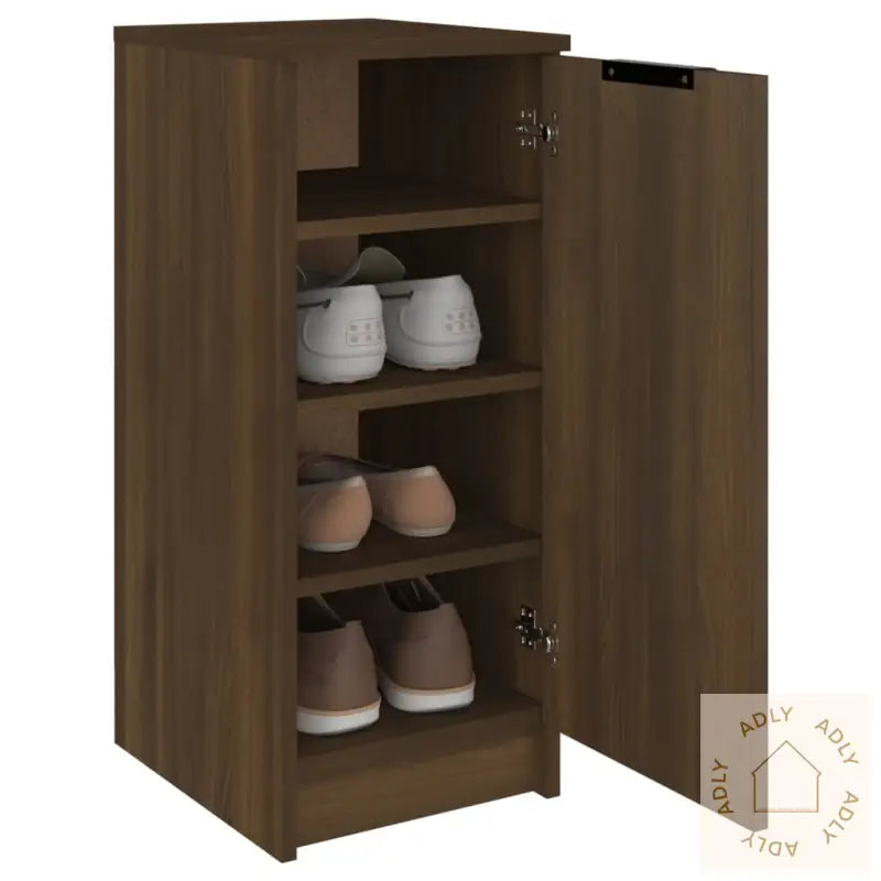 Skoskap Brun Eik 30X35X70 Cm Konstruert Tre