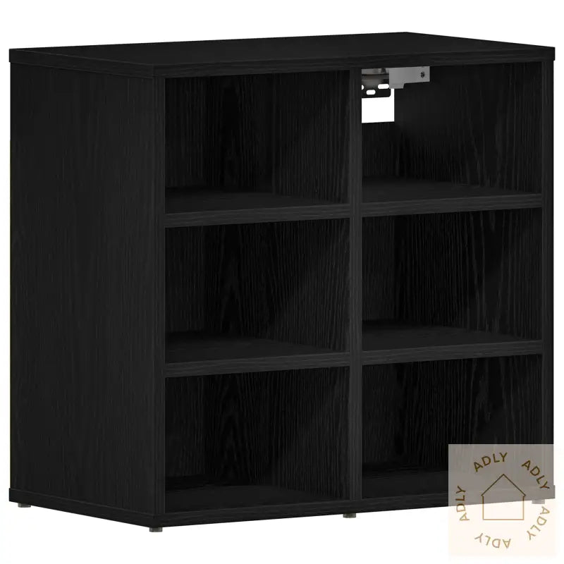 Svart Eik Sko Cabinet - 52,5 X 30 X 50 Cm