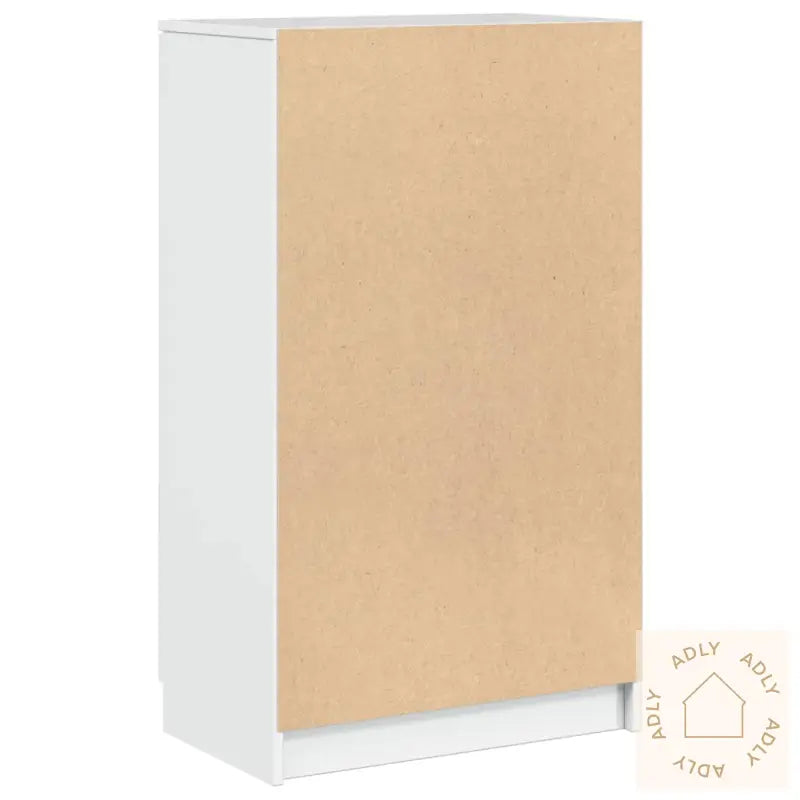 Skoskap Høyglans Hvit 59X35X100 Cm Konstruert Tre