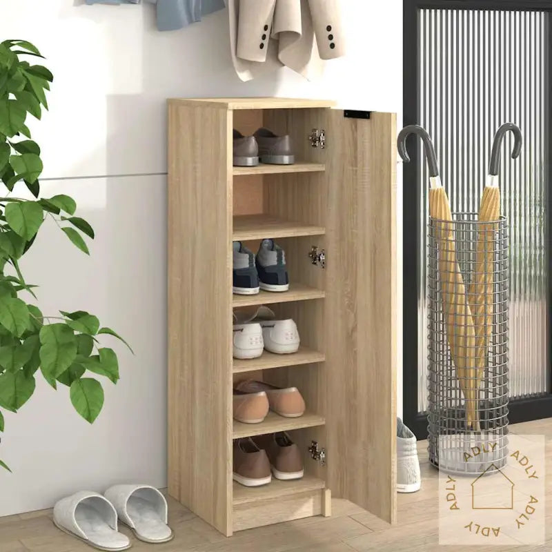 Skoskap Sonoma Eik 30X35X100 Cm Konstruert Tre