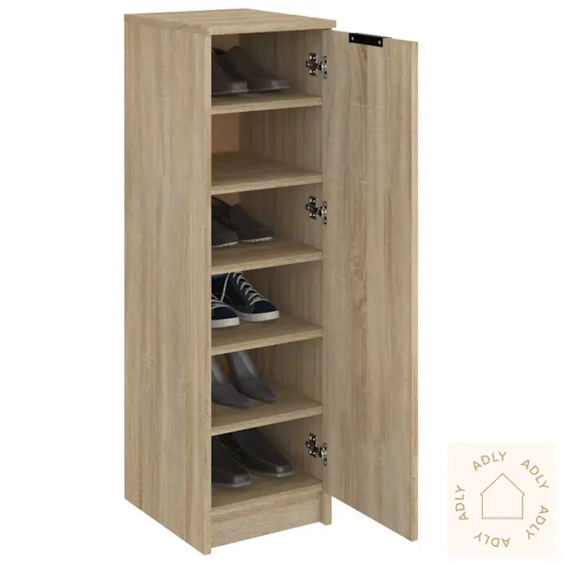 Skoskap Sonoma Eik 30X35X100 Cm Konstruert Tre