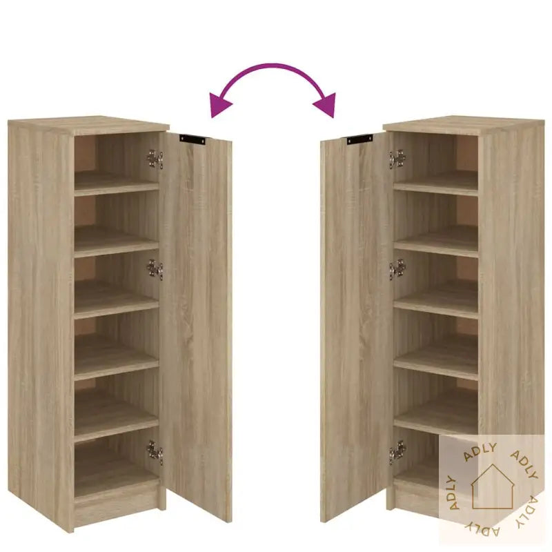 Skoskap Sonoma Eik 30X35X100 Cm Konstruert Tre