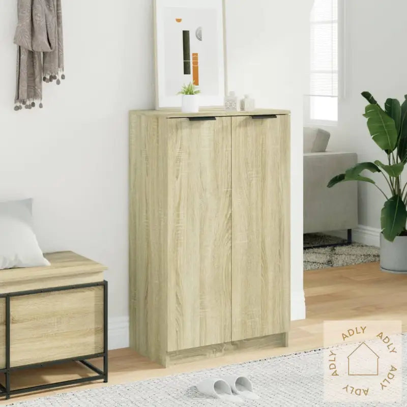 Skoskap Sonoma Eik 59X35X100 Cm Konstruert Tre