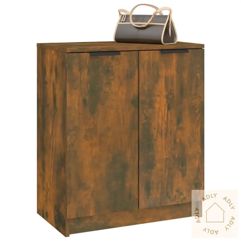 Skohylle Røkt Eik 59X35X70 Cm Konstruert Tre