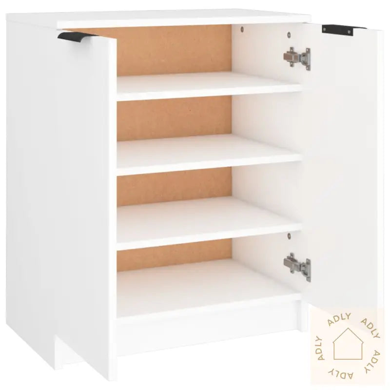 Skoskap Hvit 59X35X70 Cm Konstruert Tre