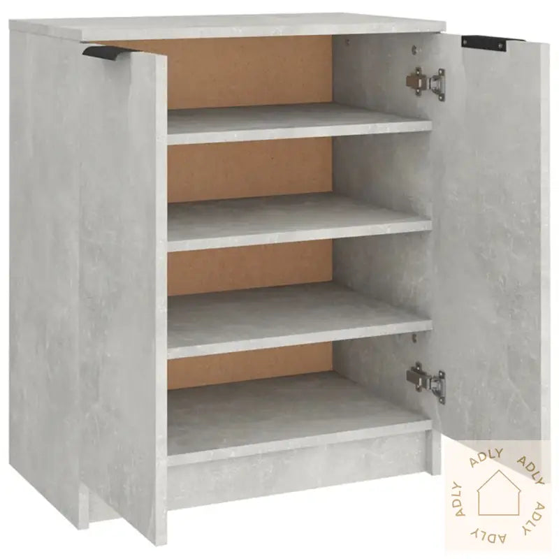 Skoskap Betonggrå 59X35X70 Cm Konstruert Tre