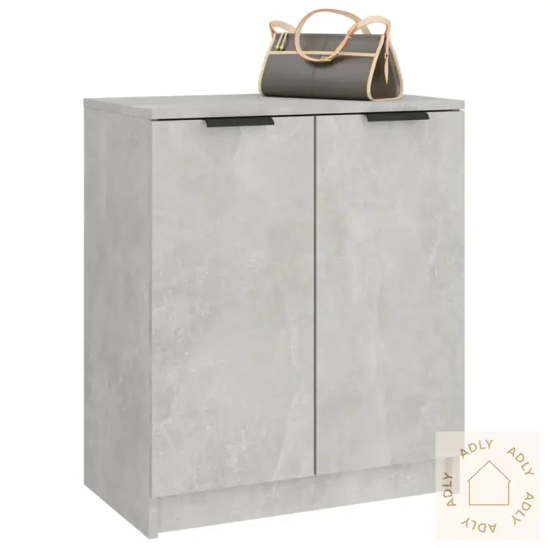 Skoskap Betonggrå 59X35X70 Cm Konstruert Tre
