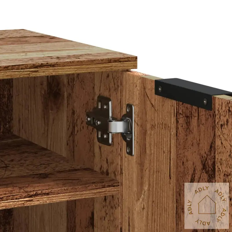 Skoskap Gammelt Tre 59X35X70 Cm Konstruert Tre