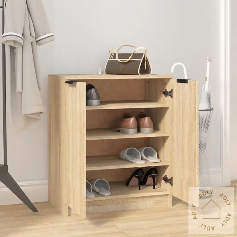 Skoskap Sonoma Eik 59X35X70 Cm Konstruert Tre