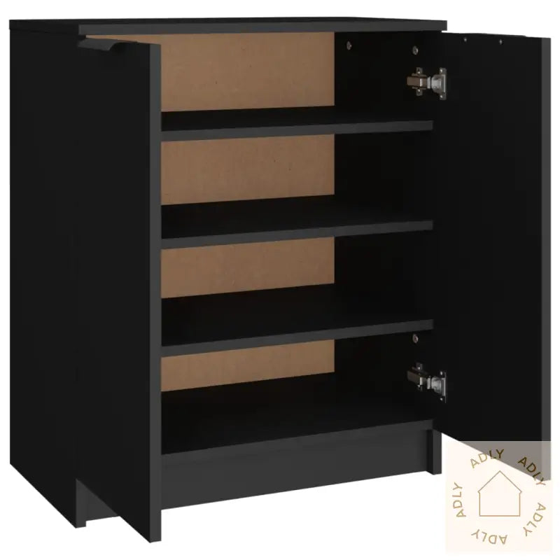 Skoskap Svart 59X35X70 Cm Konstruert Tre