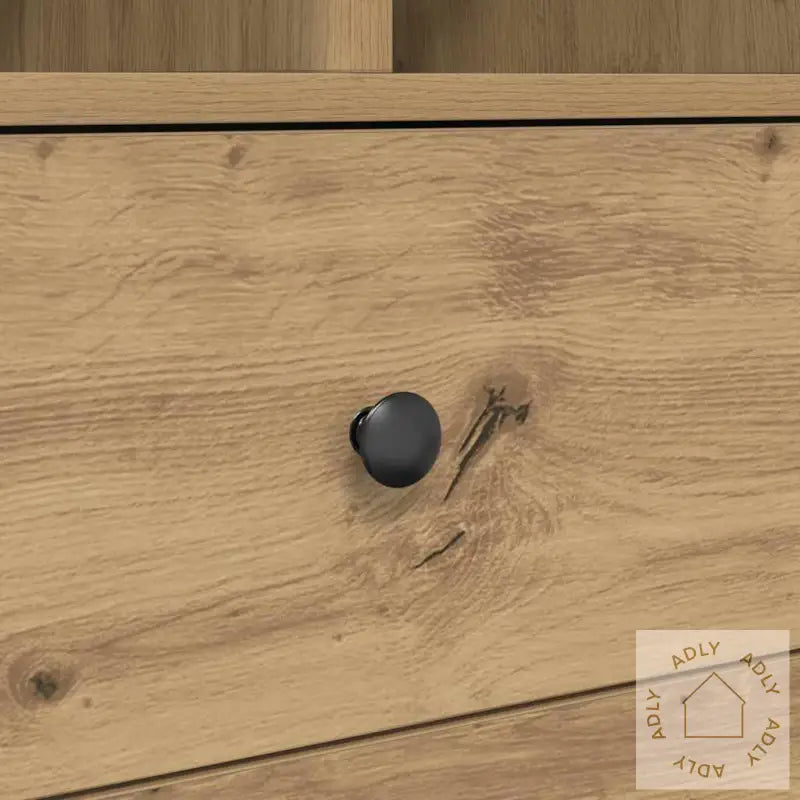 Skrivebord Med Lagring Artisan Eik Konstruksjon Tre