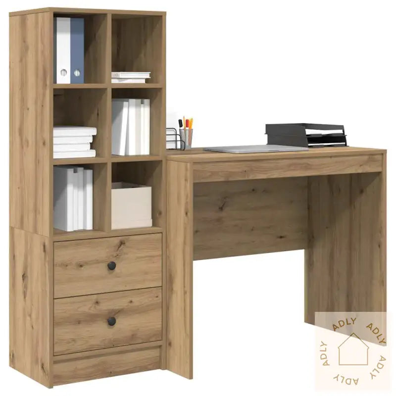 Skrivebord Med Lagringsplass Artisan Eik Konstruert Tre