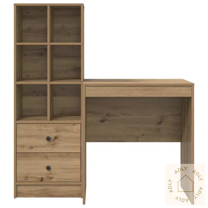Skrivebord Med Lagring Artisan Eik Konstruert Tre