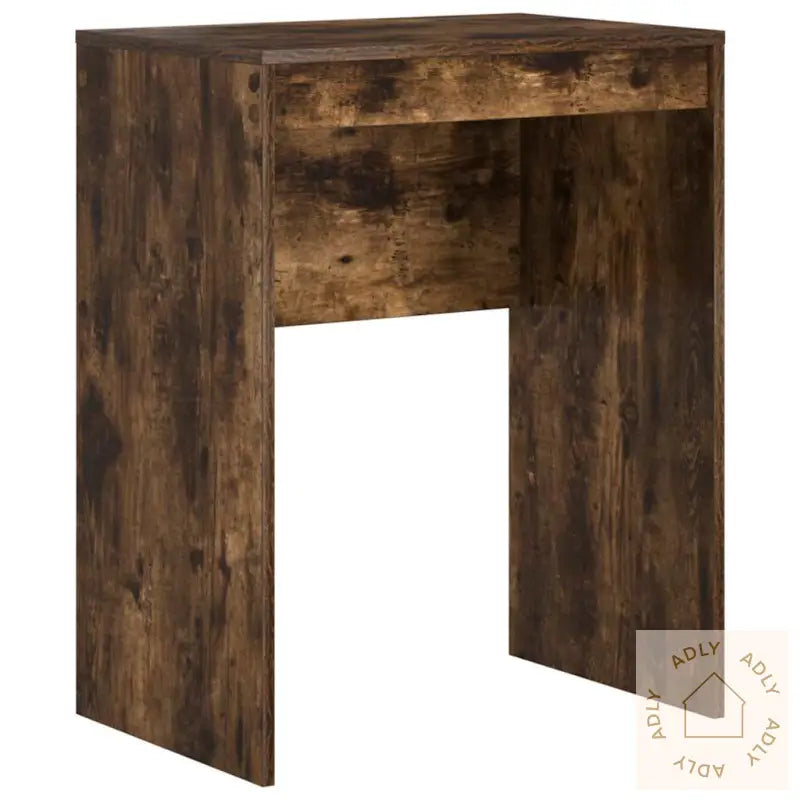 Skrivebord Med Lagring Røkt Eik Konstruert Tre