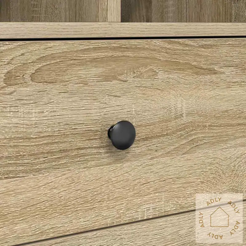 Skrivebord Med Lagring Sonoma Eik Konstruert Tre