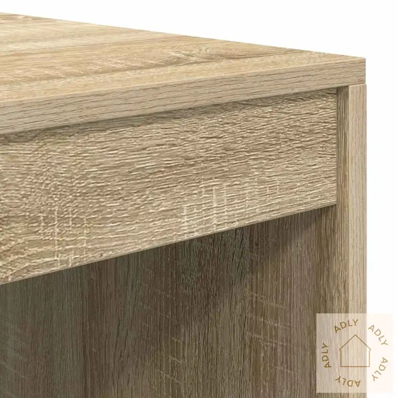 Skrivebord Med Lagring Sonoma Eik Konstruert Tre