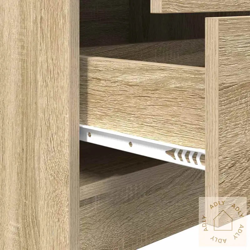 Skrivebord Med Lagring Sonoma Eik Konstruksjonstre