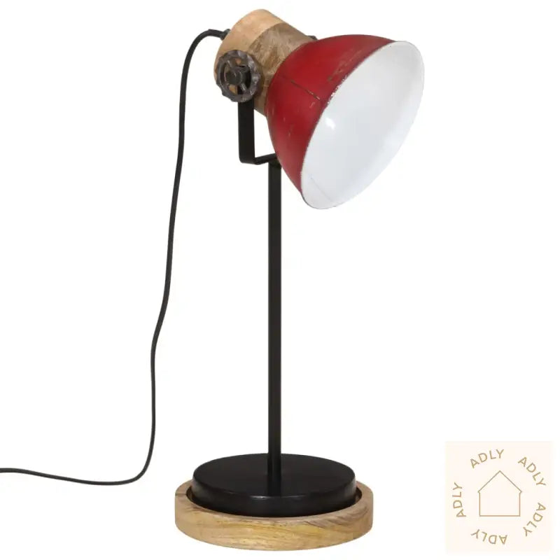Skrivebordslampe 25 W Mørkerød 17X17X50 Cm E27