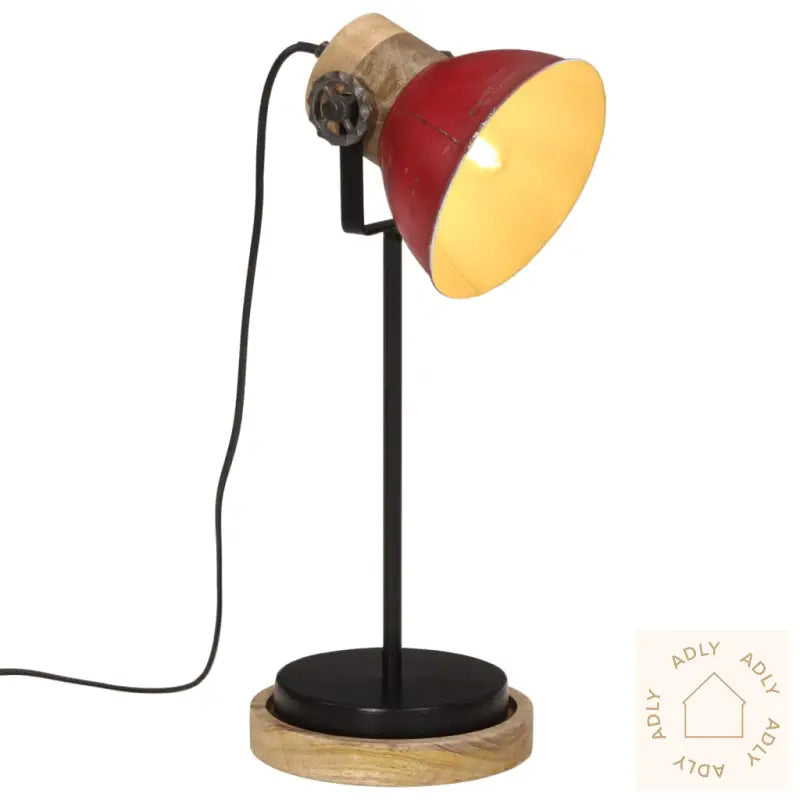 Skrivebordslampe 25 W Mørkerød 17X17X50 Cm E27
