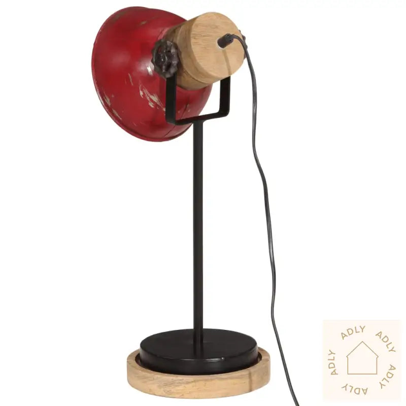 Skrivebordslampe 25 W Mørkerød 17X17X50 Cm E27