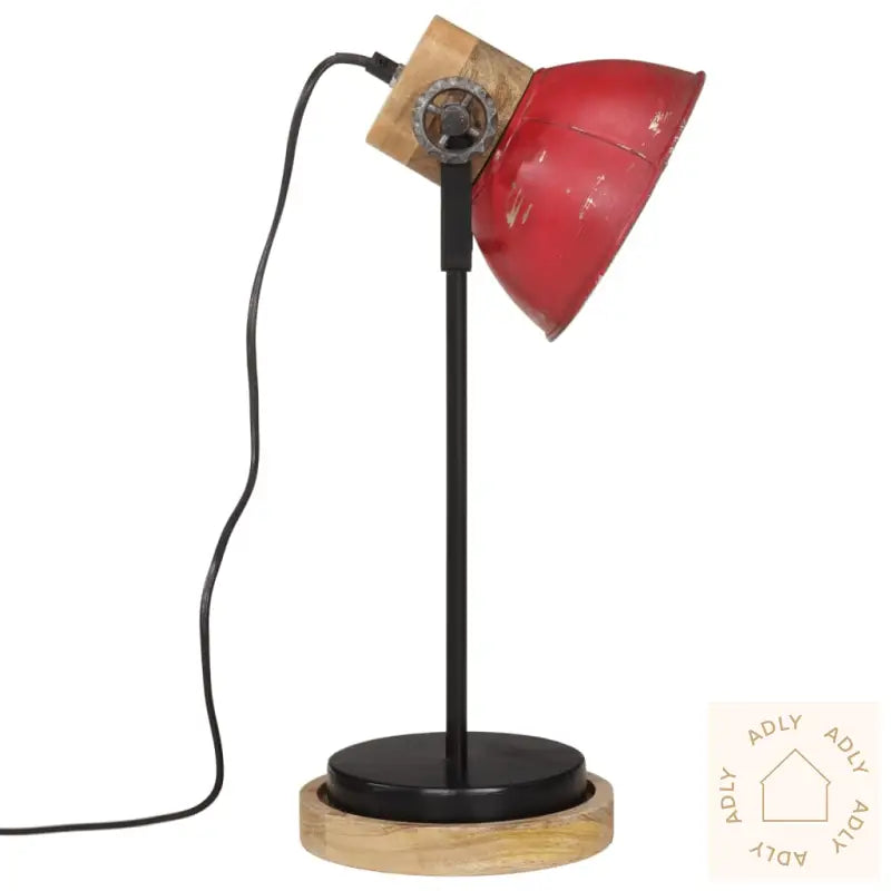 Skrivebordslampe 25 W Mørkerød 17X17X50 Cm E27